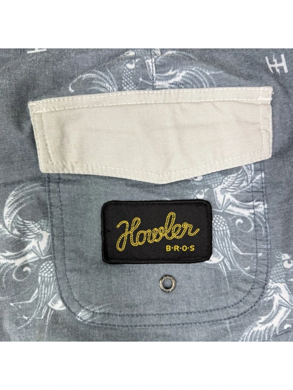 Howler Bros Board Shorts Mens 38 Stretch Swim Trunks Surf Skate Rooster AOP